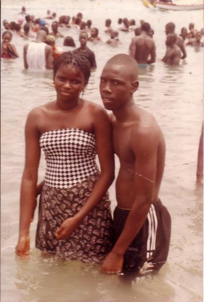 salma et moi en mer